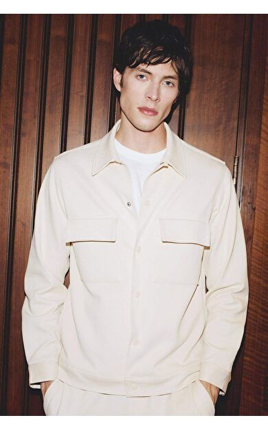 DeFactoFit Regular Fit Polo Yaka Gömlek Ceket Z5178AZ24SPBG144