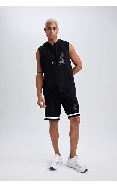 Defacto Fit Standart Fit Kısa Paça Şort Siyah