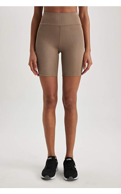 Defacto Fit Biker Sporcu Tayt Bej