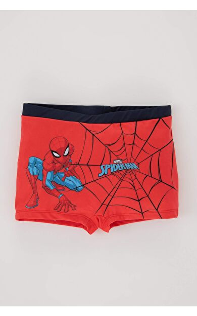 DeFactoFit Erkek Bebek Marvel Spiderman Deniz Şortu