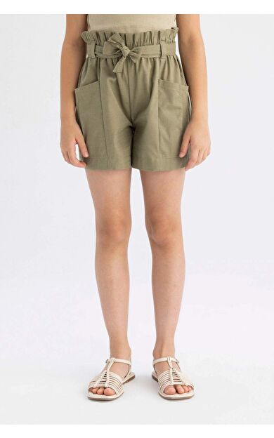 DeFactoFit Kız Çocuk Keten Şort Z7777A624HSGN628