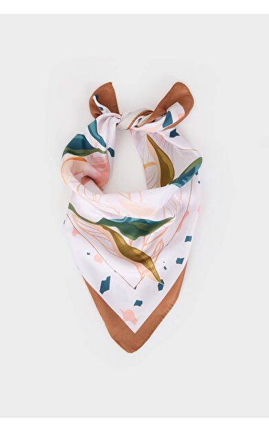 DeFacto Kadın Desenli Saten Fular