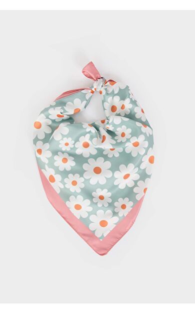 Kadın Çiçekli Fular