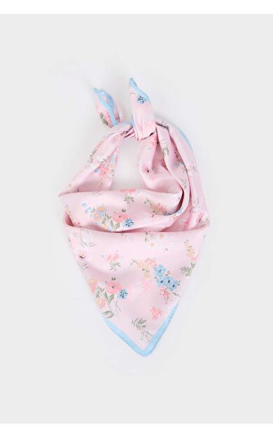 Kadın Çiçekli Dokuma Fular