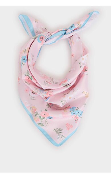 Kadın Çiçekli Dokuma Fular