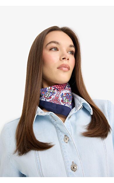 DeFacto Kadın Desenli Pamuklu Bandana