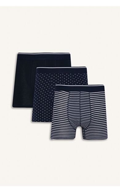DeFacto Regular Fit Baskılı 3'lü Boxer A1459AX25AUNV135