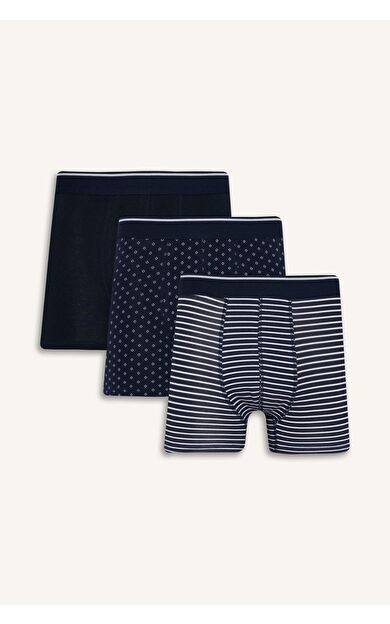 DeFacto Regular Fit Baskılı 3'lü Boxer A1459AX25AUNV135