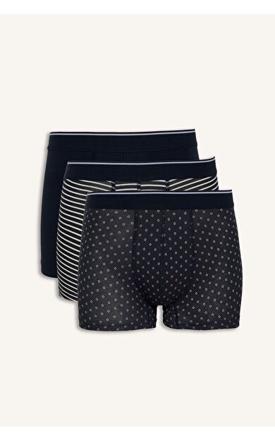 DeFacto Regular Fıt Çizgili 3'lü Boxer