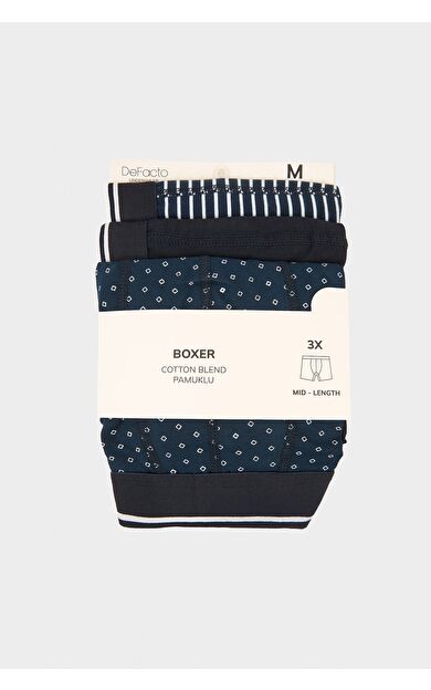 DeFacto Regular Fıt Baskılı 3'lü Boxer