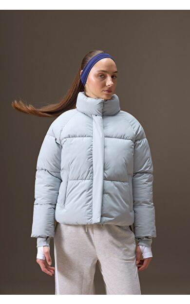 DeFacto Defactofit Su Geçirmez Regular Fit Dik Yaka Reglan Kol Kışlık Şişme Mont