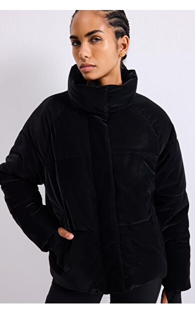 DeFacto Rüzgar Geçirmez Su İtici Regular Fit Dik Yaka Reglan Kol Kışlık Şişme Mont