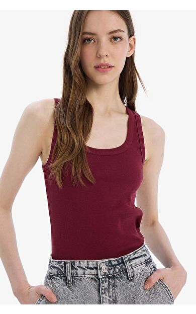 DeFacto Fitted U Yaka Fitilli Kaşkorse Atlet A1665AX25SMBR237