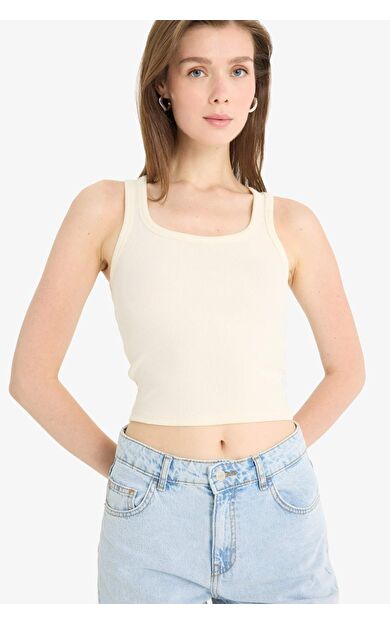 DeFacto Fitted U Yaka Fitilli Kaşkorse Atlet A1665AX25SMER135