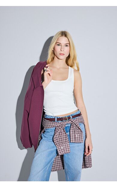 DeFacto Fitted U Yaka Fitilli Kaşkorse Atlet A1665AX25SMWT32
