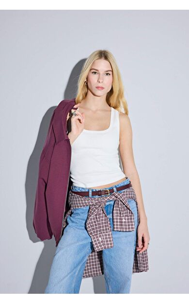 DeFacto Fitted U Yaka Fitilli Kaşkorse Atlet A1665AX25SMWT32