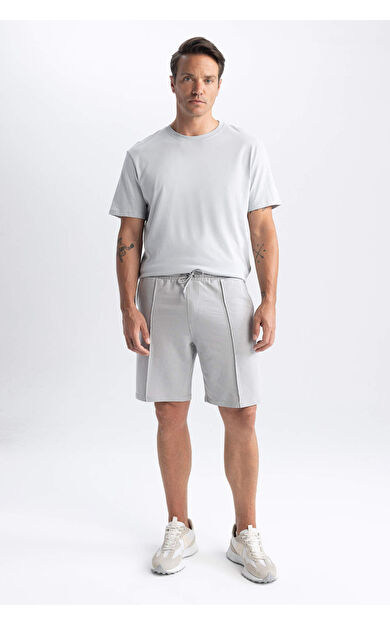DeFacto Slim Fit Sweatshirt Kumaşı Şort
