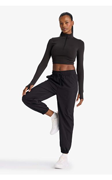 DeFactoFit Standart Fit  Dokuma Sporcu Jogger Pantolon