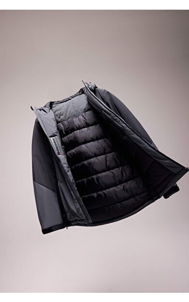 DeFacto DeFactoFit Su İtici Slim Fit Dar Kesim Kapüşonlu Fermuarlı Su Geçirmez Mont A2756AX24WNBK81