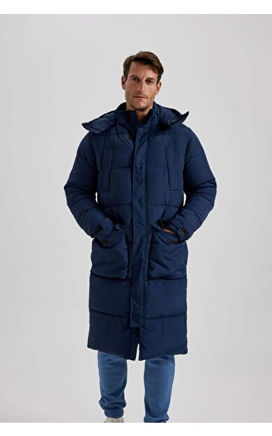 Su İtici Regular Fit Kapüşonlu Parka