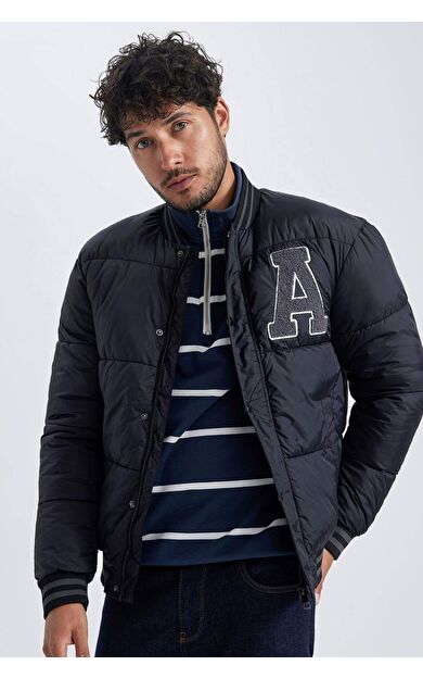 DeFacto Oversize Fit Kolej Yaka Bomber Mont