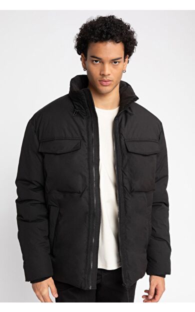 DeFacto Slim Fit Dik Yaka Mont A3662AX23WNBK27