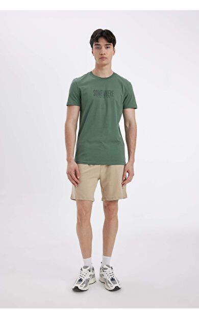 DeFacto DeFactoFit Slim Fit Dar Paça Şort A3893AX24HSBG732