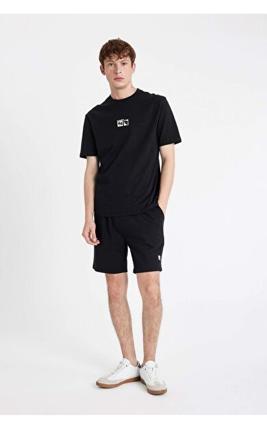 DeFacto DeFactoFit Slim Fit Dar Paça Şort A3893AX24HSBK81