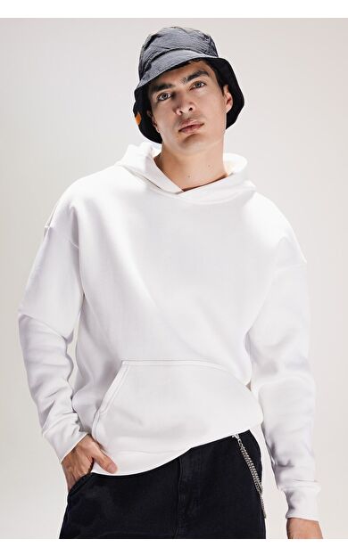 DeFacto Oversize Fit Kapüşonlu Sweatshirt A4331AX23AUER105
