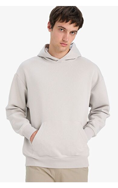 DeFacto Oversıze Geniş Kalıp Kapüşonlu Sweatshirt