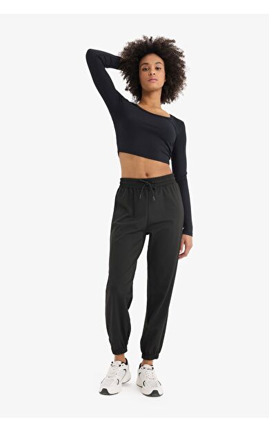 DeFacto DeFactoFit Standart Fit Çift Cepli Standart Boy Sporcu Eşofman Altı