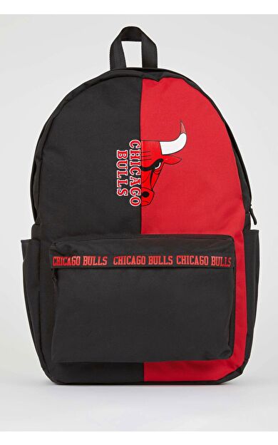 DeFacto Erkek NBA Chicago Bulls Su İtici Kumaş Sırt Çantası