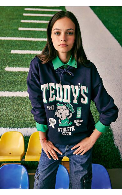 DeFacto DeFactoFit Coool Oversize Fit Kapüşonlu Kalın Kumaş Sweatshirt