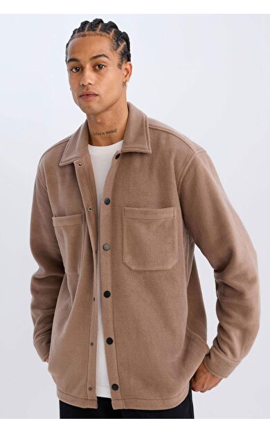 DeFacto Relax Fit Polar Uzun Kollu Gömlek A4782AX24WNBN571