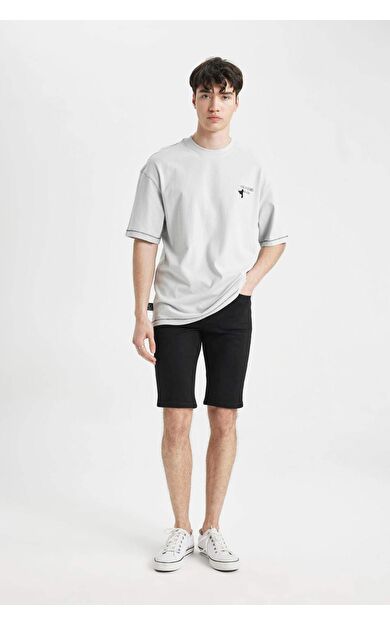 DeFacto DeFactoFit Skinny Fit Jean Bermuda