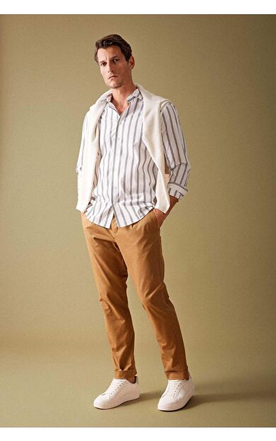 DeFacto Tailored Regular Fit Gabardin Pantolon A5115AX23AUBN106