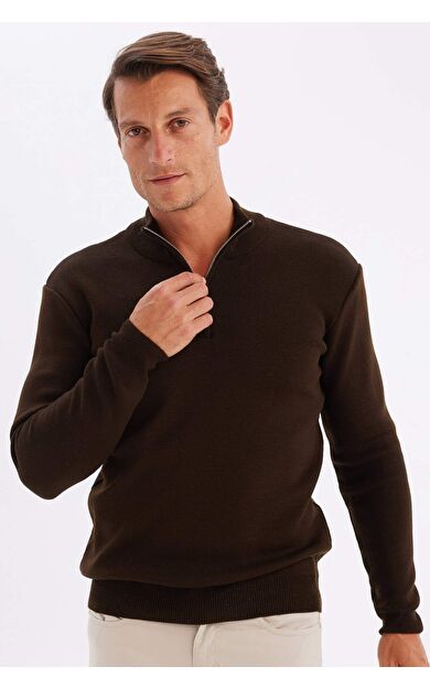 DeFactoFit Standart Fit Yarım Fermuarlı Kazak A5184AX24AUBN497