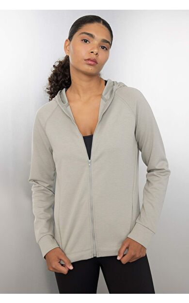 DeFactoFit Standart Fit Fermuarlı Skuba Dalgıç Kumaş Hırka A5627AX24AUKH418