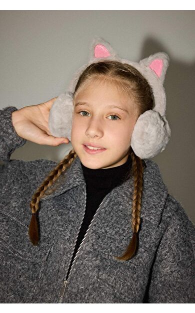 Kız Çocuk 3D Pelüş Kulaklık A5715A825WNGR100