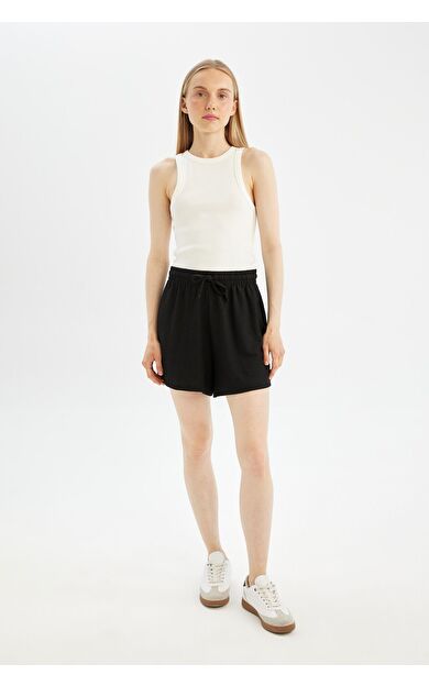 DeFacto DeFactoFit Coool Loose Fit Bürümcük Şort A6223AX24SMBK81