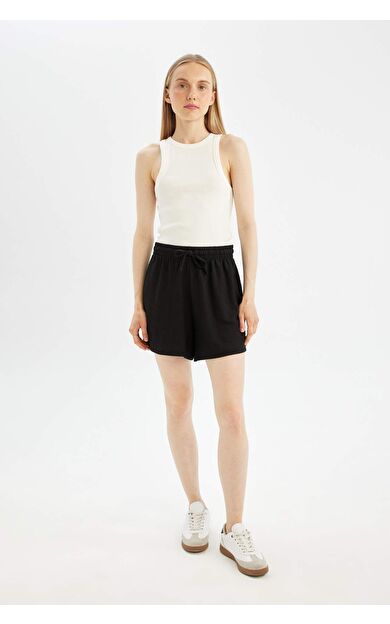 DeFacto DeFactoFit Coool Loose Fit Bürümcük Şort A6223AX24SMBK81