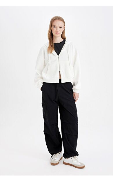 DeFacto Coool Paraşüt Normal Bel Poplin Pantolon A6266AX24AUBK27
