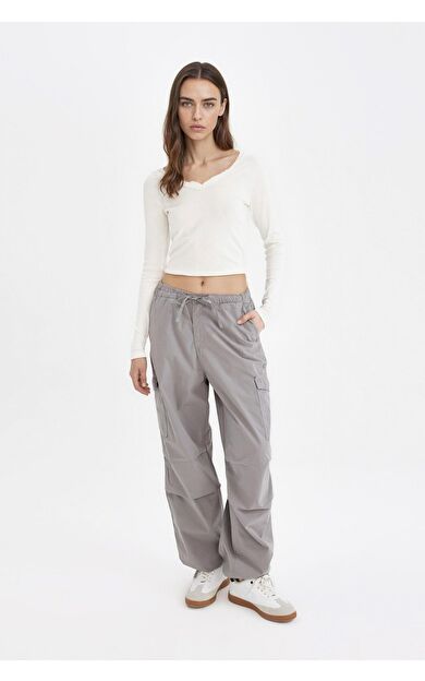 DeFacto Coool Paraşüt Normal Bel Poplin Pantolon A6266AX24AUGR67