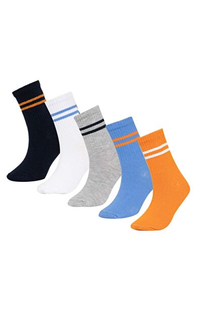 DeFacto Erkek Çocuk 5'li Pamuklu Uzun Çorap A6666A8NSKR1