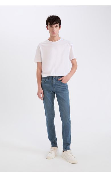 DeFacto Carlo Skinny Fit Normal Bel Dar Paça Dar Paça Jean Pantolon A6943AX25SPNM84
