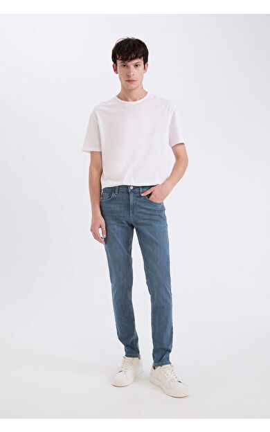 DeFacto Carlo Skinny Fit Normal Bel Dar Paça Dar Paça Jean Pantolon A6943AX25SPNM84