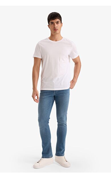 DeFacto Carlo Skinny Fit Ekstra Dar Kalıp Normal Bel Ekstra Dar Paça Jean Pantolon