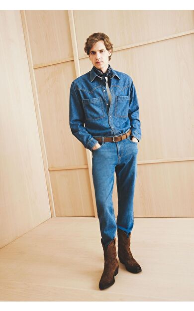 DeFacto Sergio Regular Fit Normal Kalıp Normal Bel Boru Paça Jean Pantolon A6948AX25AUNM28
