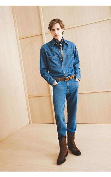 DeFacto Sergio Regular Fit Normal Kalıp Normal Bel Boru Paça Jean Pantolon A6948AX25AUNM28