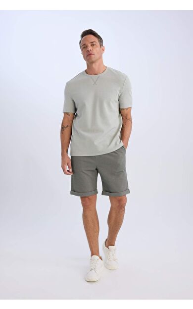 DeFacto Beli Bağcıklı Pike Bermuda Şort A7341AX25SPKH430